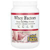 Whey Factors, Protéines de lactosérum nourries à l'herbe, Fraise naturelle, 340 g