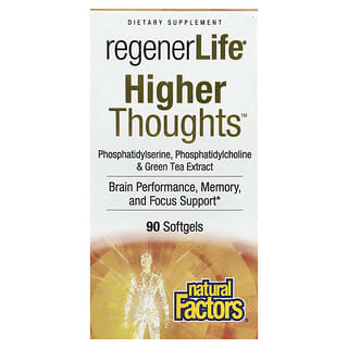 Natural Factors, 3 Brains, Higher Thoughts, 90 Softgels