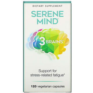 Natural Factors, 3 Brains, Serene Mind, 120 Vegetarian Capsules