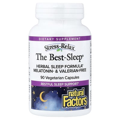 Natural Factors, 3 Brains, Better Sleep, 90 Vegetarian Capsules