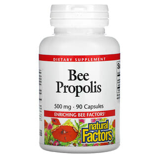 Natural Factors, Propóleo de abeja, 500 mg, 90 cápsulas