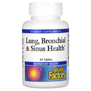 Natural Factors, Lung, Bronchial & Sinus Health, 45 Tablets