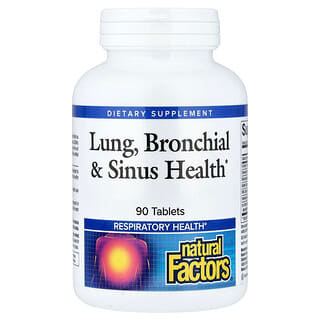 Natural Factors, Lung, Bronchial & Sinus Health, 90 Tablets
