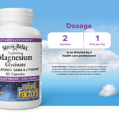 Stress-Relax®, Nighttime Magnesium Glycinate With Melatonin, GABA