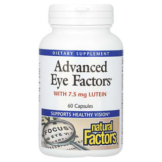 Natural Factors, Fatores Oculares Avançados, 60 Cápsulas