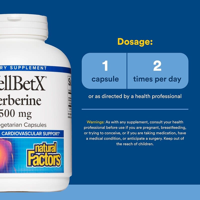 WellBetX®（ウェルベットX）、ベルベリン、ベジカプセル120粒（1粒
