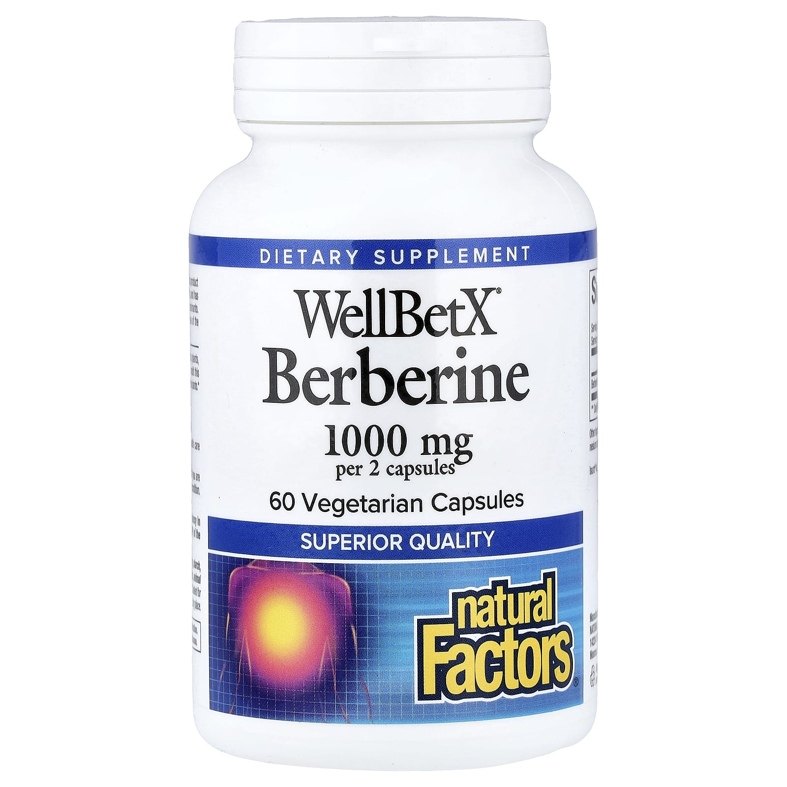 Natural Factors, WellBetX® 小檗鹼，60 粒素食膠囊（每粒膠囊 500 毫克）