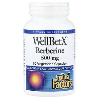 Natural Factors, WellBetX® Berberine, 500 mg , 60 Vegetarian Capsules
