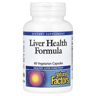 Natural Factors, Liver Health Formula, 60 растительных капсул