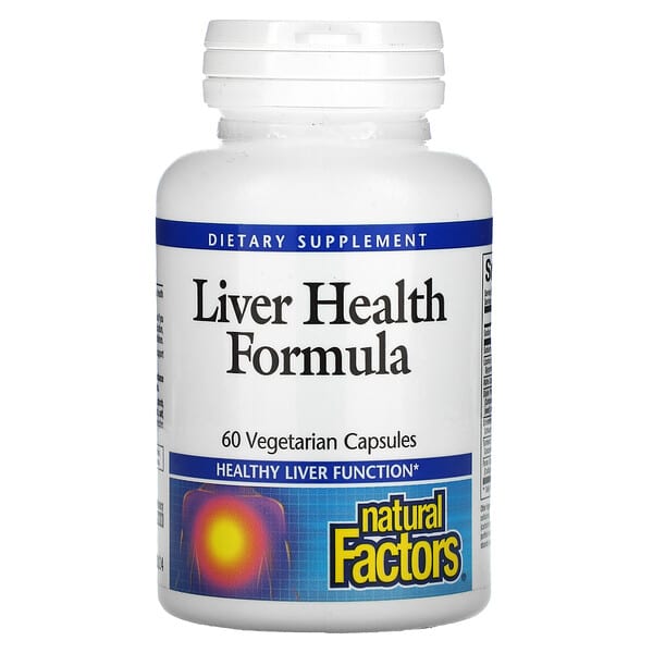 Natural Factors, Fórmula para la salud del hígado, 60 cápsulas vegetales