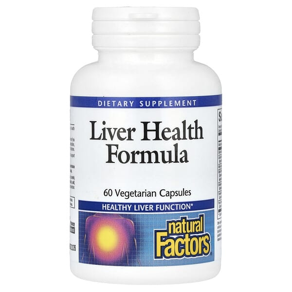 Natural Factors, Liver Health Formula, 60 Vegetarian Capsules