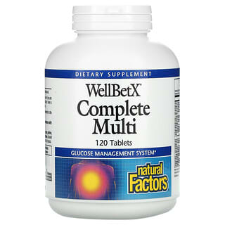 Natural Factors, WellBetX Complete Multi, 120 comprimés
