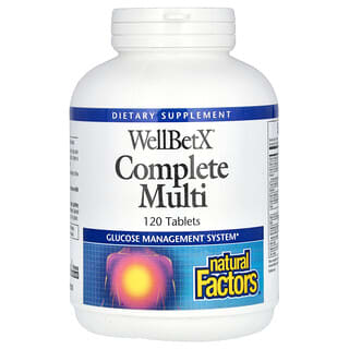 Natural Factors, WellBetX Complete Multi, 120 comprimidos
