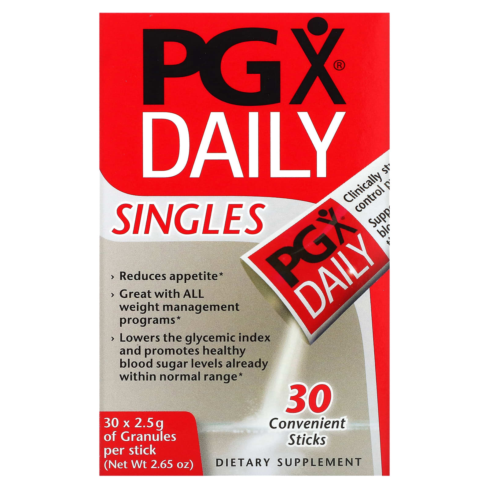 Natural Factors Pgx Daily Singles 30 Convenient Sticks 2 5 G Each