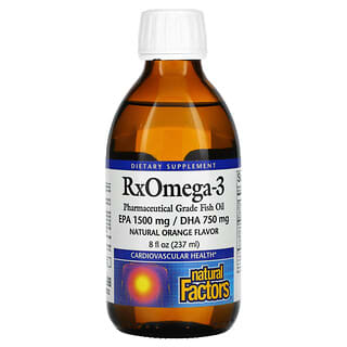 Natural Factors, RxOmega-3, Natural Orange, 8 fl oz (237 ml)