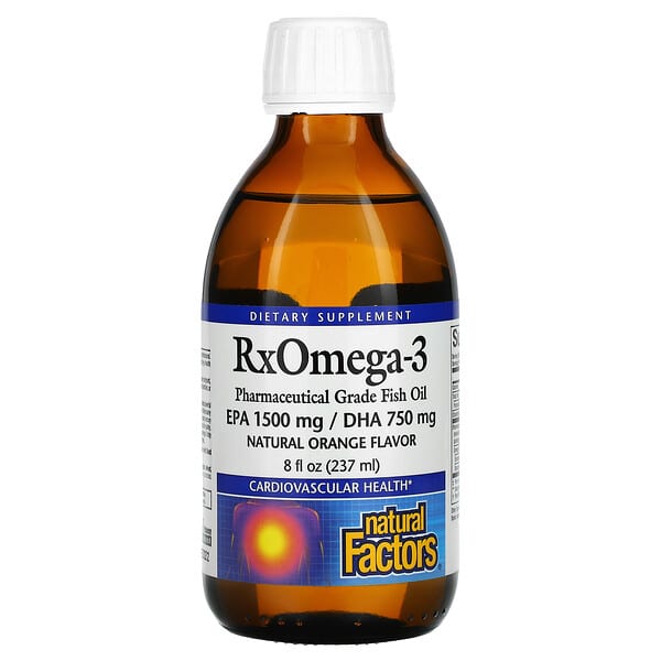 Natural Factors, RxOmega-3, Natural Orange, 8 fl oz (237 ml)