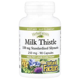 Natural Factors, Milk Thistle, 250 mg, 90 Capsules