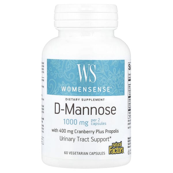 WomenSense®, D-Mannose, 60 Vegetarian Capsules