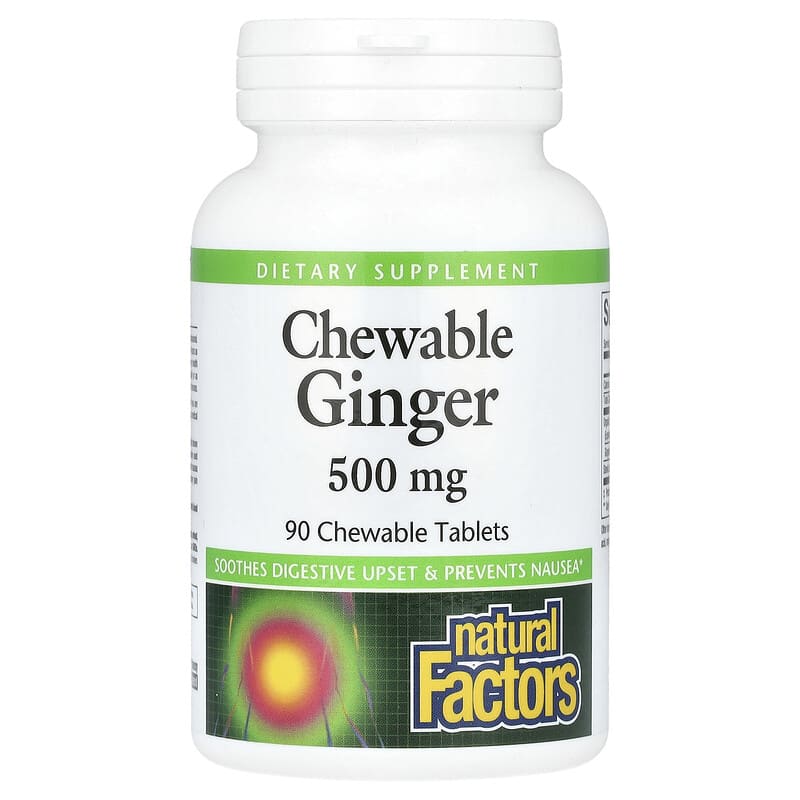 Çiğnenebilir Zencefil, 500 mg, 90 Çiğnenebilir Tablet