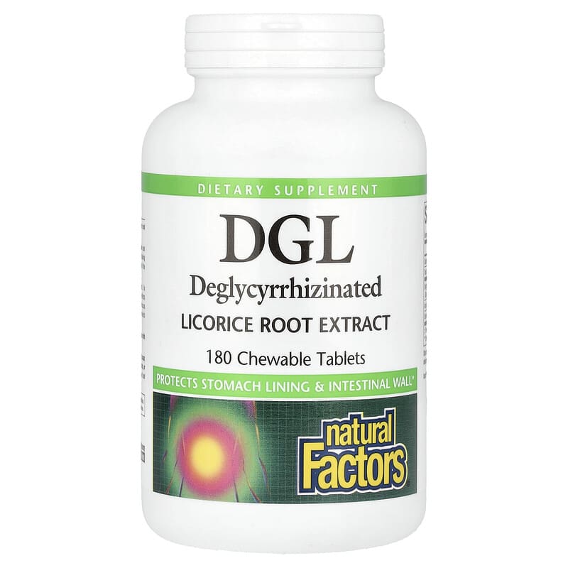 DGL, Deglycyrrhizinated Licorice Root Extract, 180 Chewable Tablets