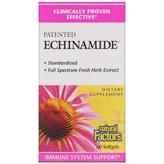 Natural Factors, Echinamide, запатентованная добавка, 60 мягких таблеток