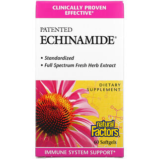 Natural Factors, Echinamide จดสิทธิบัตร บรรจุ 60 แคปซูลนิ่ม