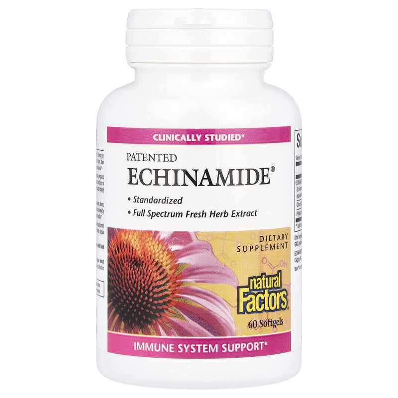 特許取得済みEchinamide®（エキナマイド）、ソフトジェル60粒