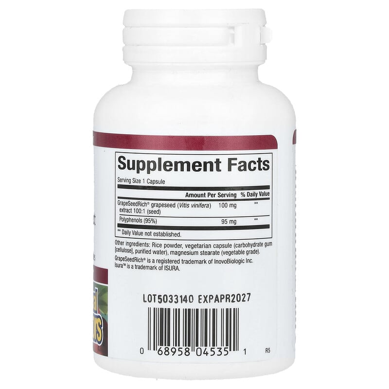 GrapeSeedRich（グレープシードリッチ）、グレープシードエキス、100mg