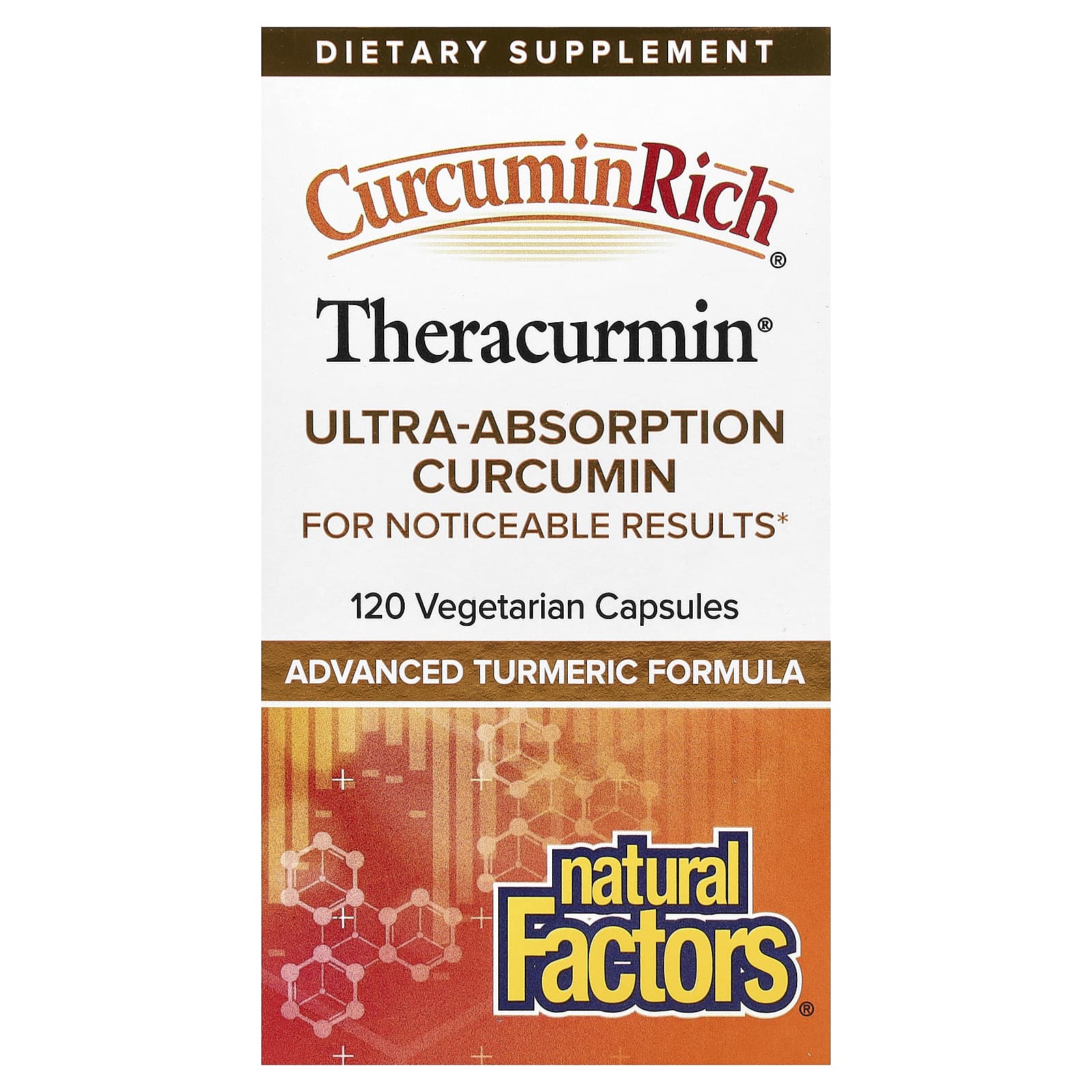 Natural Factors CurcuminRich, Theracurmin – 120 gélules végétales de Natural Factors