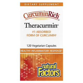 ناتورال فاكتورز‏, CurcuminRich، Theracurmin، عدد 120 كبسولة نباتية