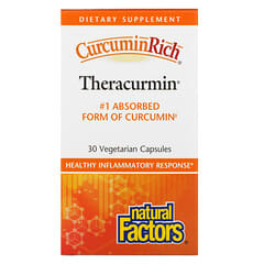 Natural Factors, CurcuminRich, Theracurmin, 30 Cápsulas Vegetarianas