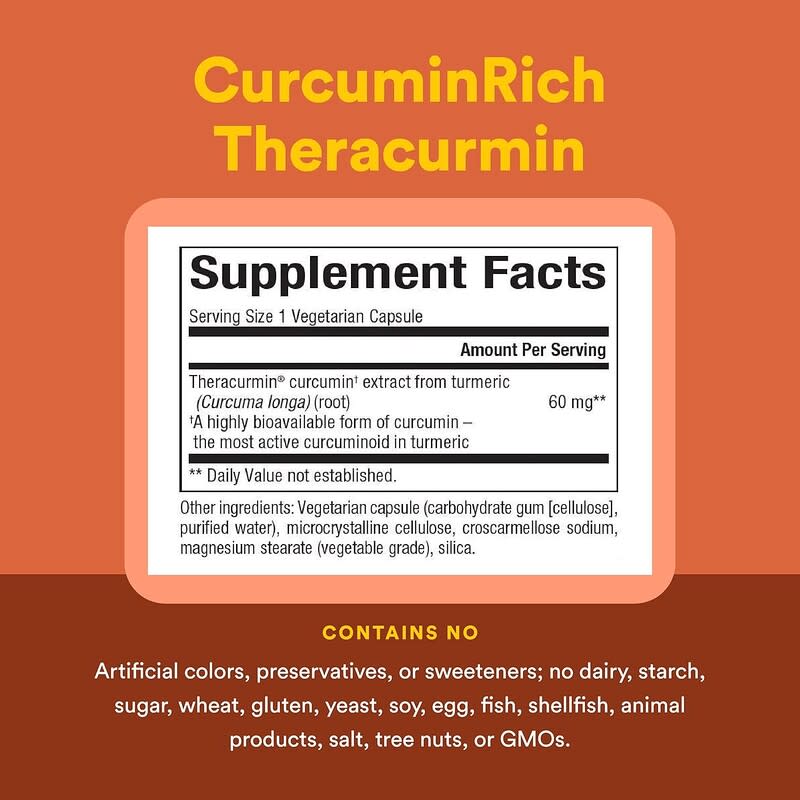 Theracurmin®（セラクルミン）、60mg、ベジカプセル30粒
