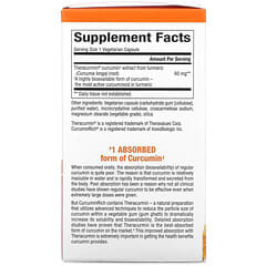 Natural Factors, CurcuminRich, Theracurmin double efficacité, 60 capsules végétariennes
