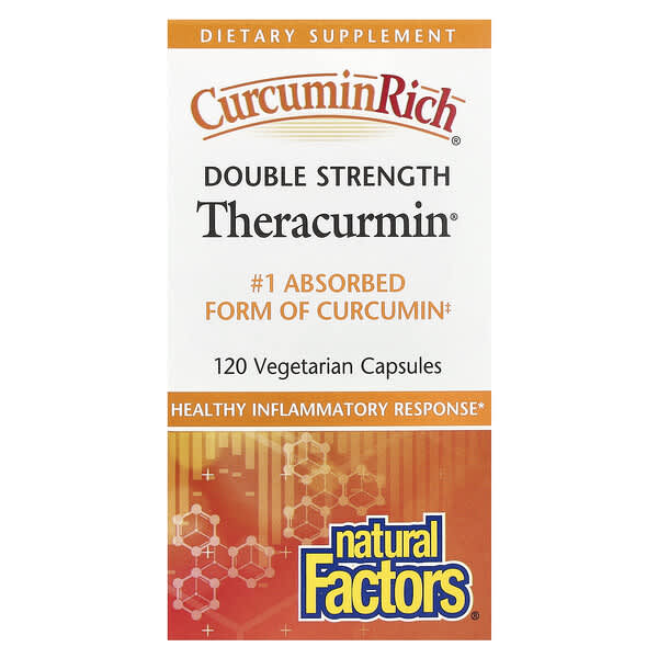 Natural Factors, CurcuminRich，雙效Theracurmin，120粒素食膠囊