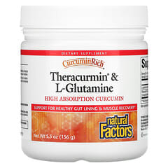 Natural Factors, Riche en curcumine, théracurmine et L-glutamine, 156 g