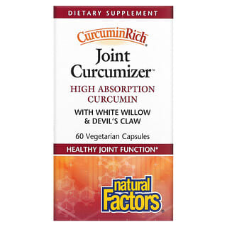 Natural Factors, CurcuminRich, для підтримки суглобів, 60 вегетаріанських капсул