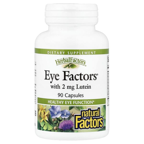 Natural Factors, Eye Factors®, 루테인 함유, 캡슐 90정