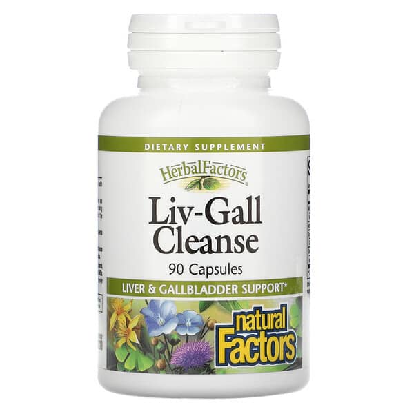 Natural Factors, Liv-Gall Cleanse, 90 cápsulas