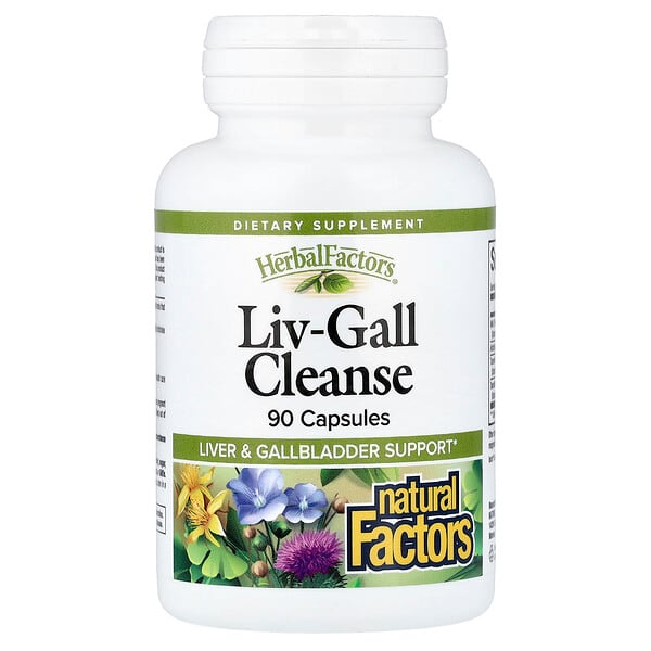 Natural Factors, Liv-Gall 水飞蓟混合物，90 粒胶囊