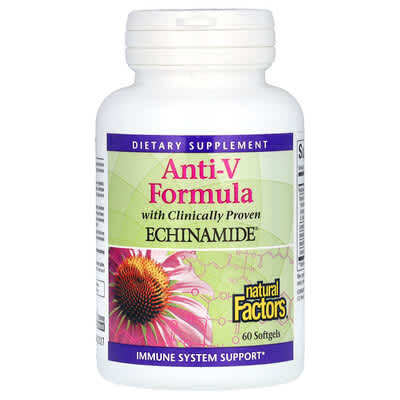 Natural Factors, Anti-V Formula with Scientifically Proven Echinacea, 60 Softgels