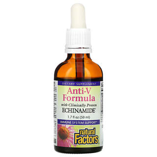 Natural Factors, Fórmula Anti-V, com Echinamida Clinicamente Comprovada, 50 ml (1,7 fl oz)