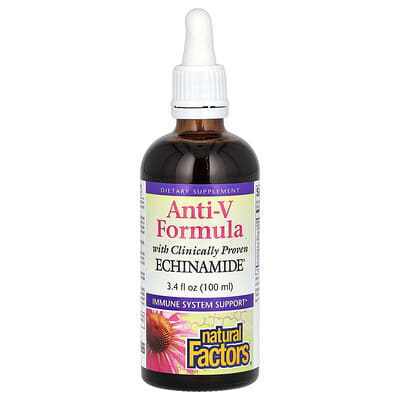 Natural Factors, Anti-V Formula with Scientifically Proven Echinacea, 3.4 fl oz (100 ml)