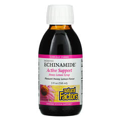 ناتورال فاكتورز‏, دعم Echinamide النشط الحاصل على براءة اختراع ، شراب العسل والليمون ، 5 أونصة سائلة (150 مل)