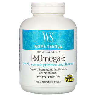 Natural Factors, WomenSense, RxOmega-3, 120 capsules à enveloppe molle Enteripure
