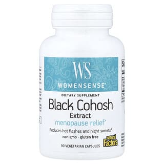 Natural Factors, WomenSense®, экстракт воронца кистевидного, облегчение при менопаузе, 90 вегетарианских капсул