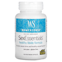 Natural Factors, WomenSense, SexEssentials, формула здорового женского либидо, 90 вегетарианских капсул