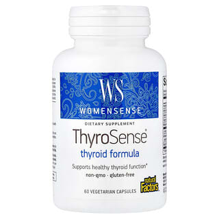 Natural Factors, WomenSense®, ThyroSense®, Thyroid Formula, 60 Vegetarians Capsules