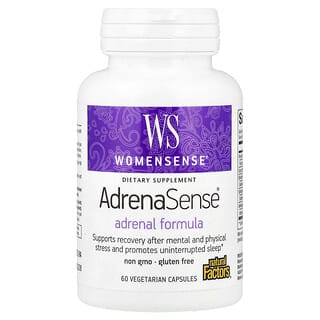 Natural Factors, WomenSense, AdrenaSense, Fórmula suprarrenal, 60 cápsulas vegetales