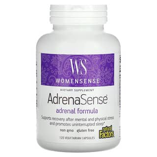 Natural Factors, WomenSense（ウーマンセンス）、AdrenaSense（アドレナセンス）、アドレナルフォーミュラ、ベジカプセル120粒