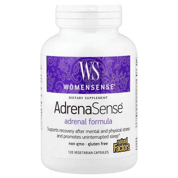 WomenSense®, AdrenaSense®, Adrenal Formula, 120 Vegetarian Capsules